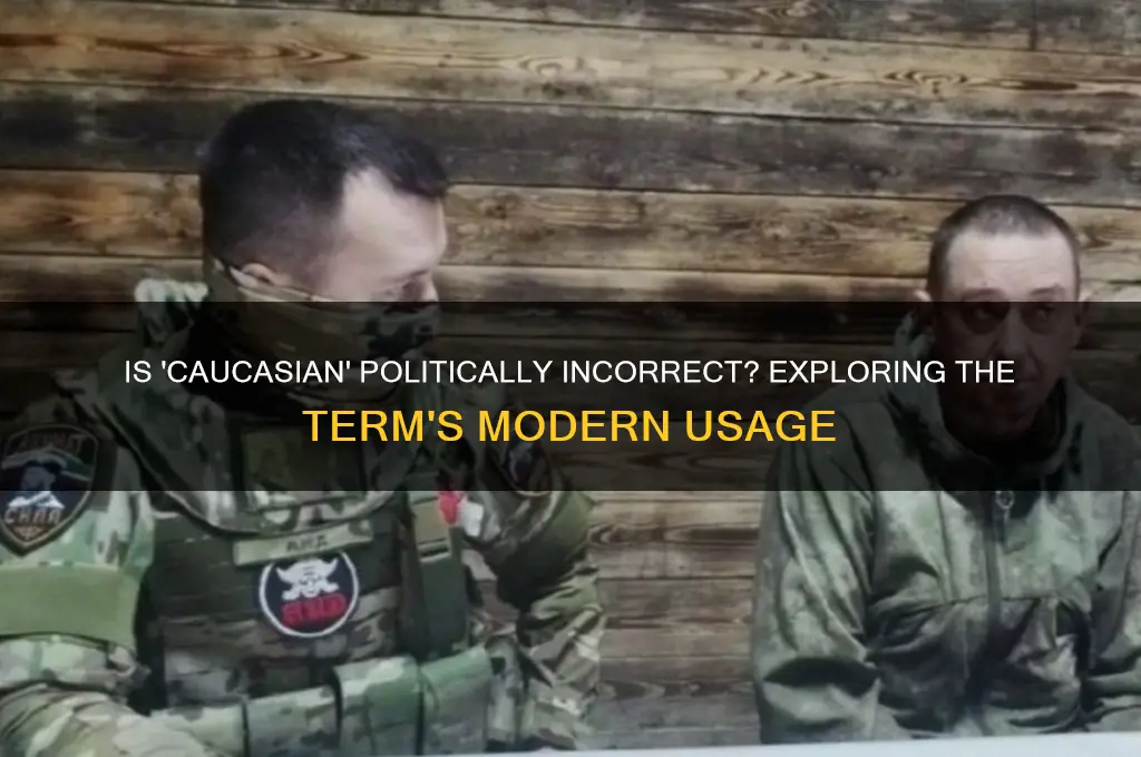 is caucasian politically incorrect