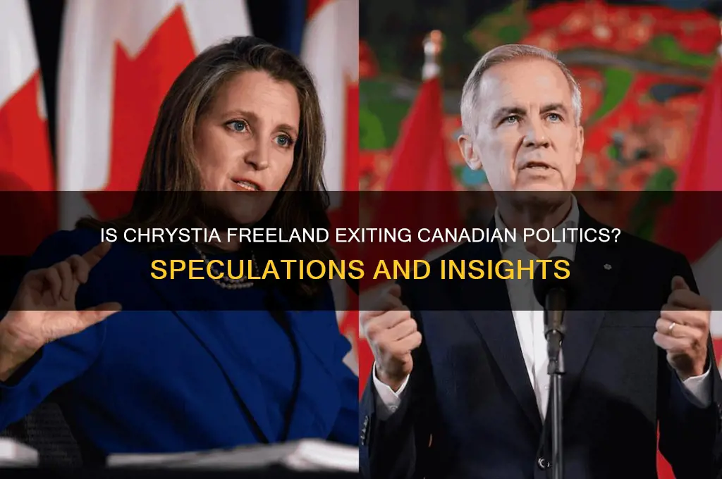 is chrystia freeland leaving politics