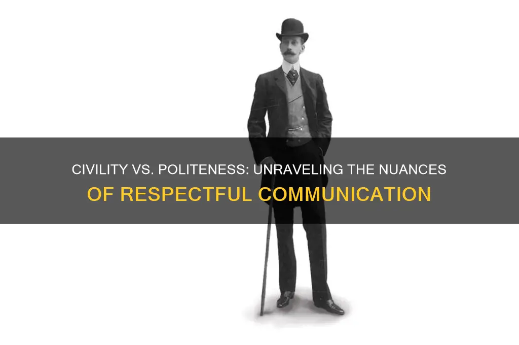 is civility just being polite