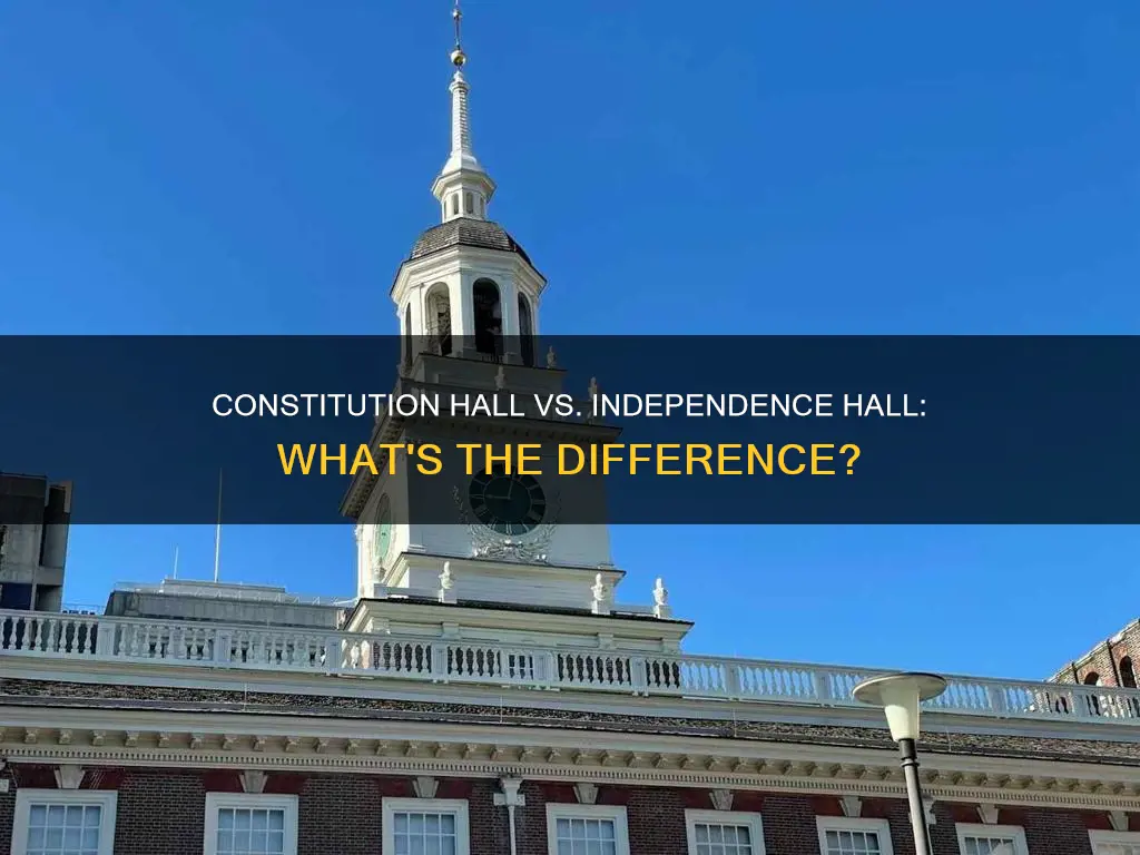 is constitution hall the same as independence hall