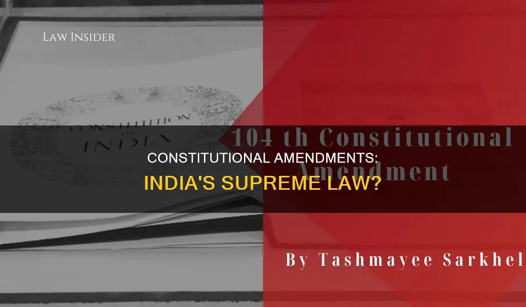 is constitutional amendment a law in india