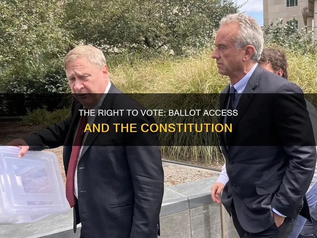 is constitutional to leave a candidate off the presidential ballot