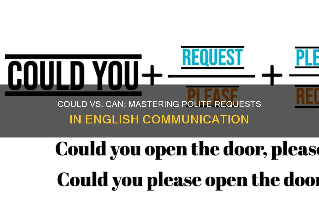 is could more polite than can when making a request