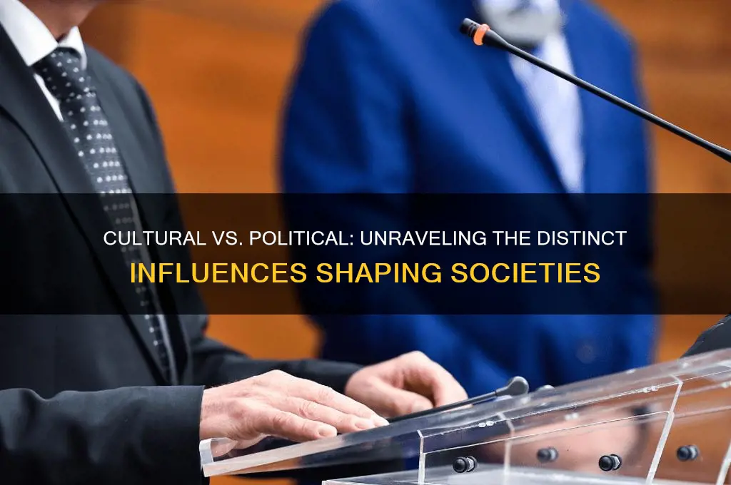 is cultural different than political