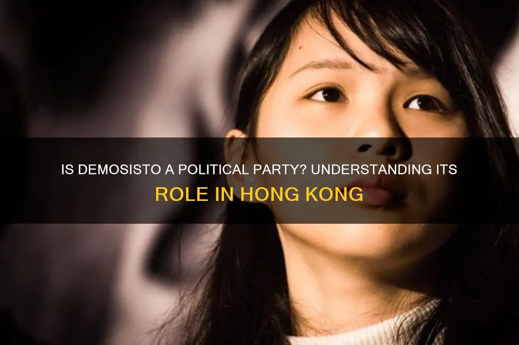 is demosisto a political party