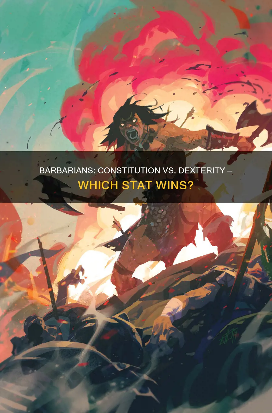 is dexterity or constitution more important for barbarians