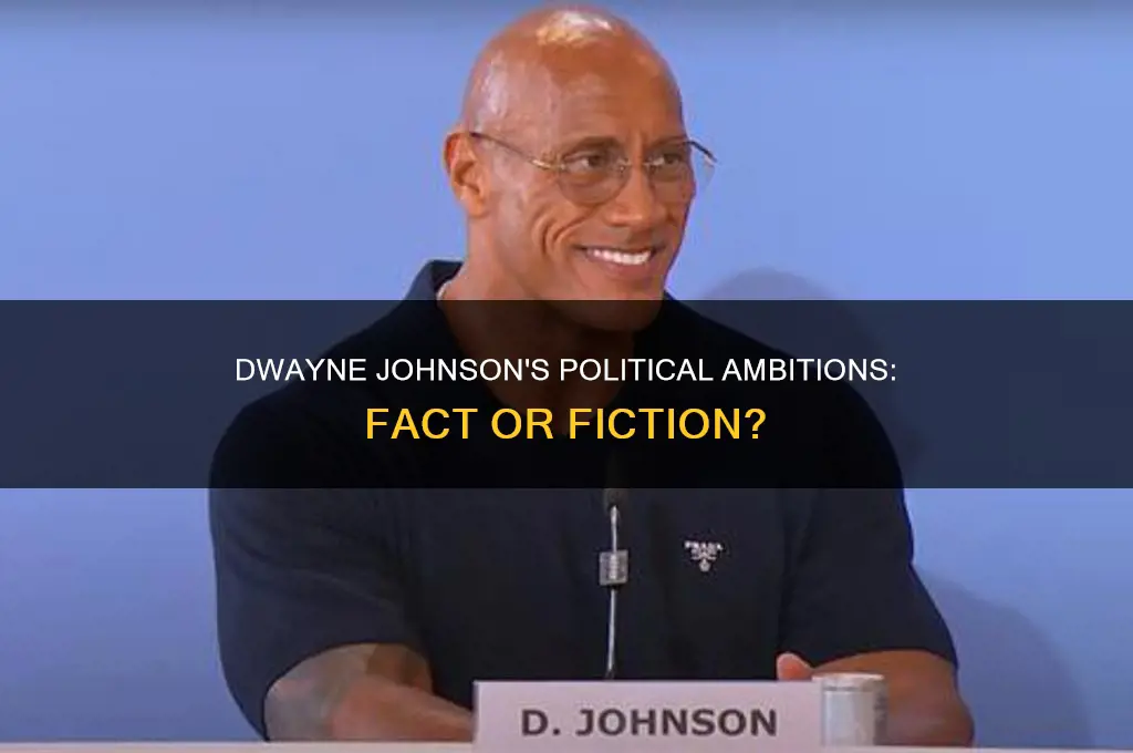 is dwayne johnson political