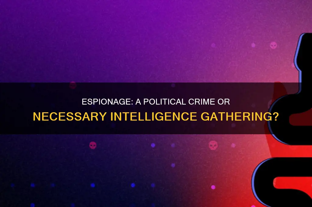 is espionage a political crime