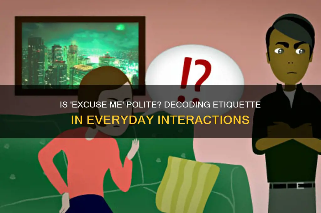 is excuse me polite