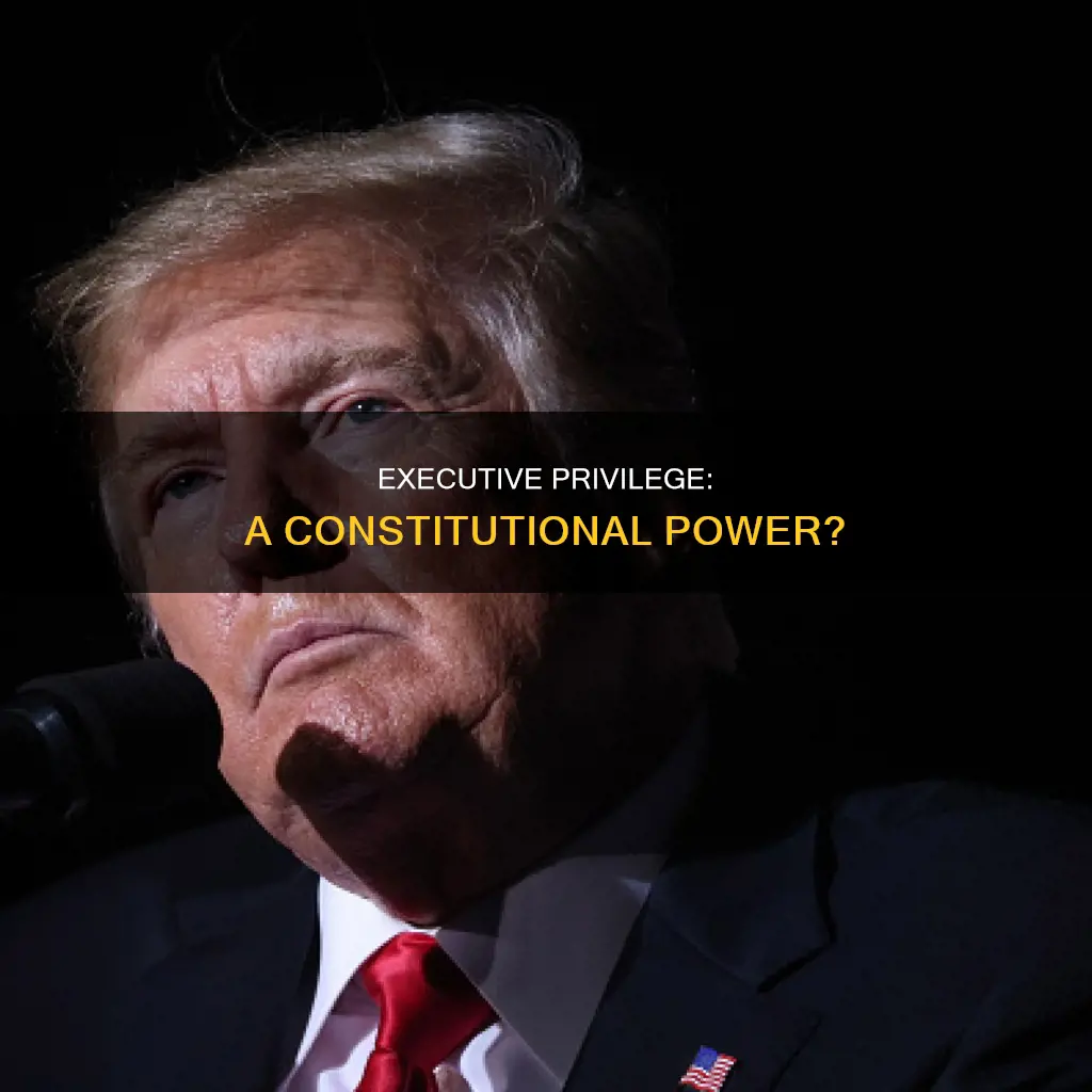 is executive privilege an inherent power in the us constitution