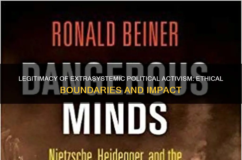 is extrasistemic political activism legitimate