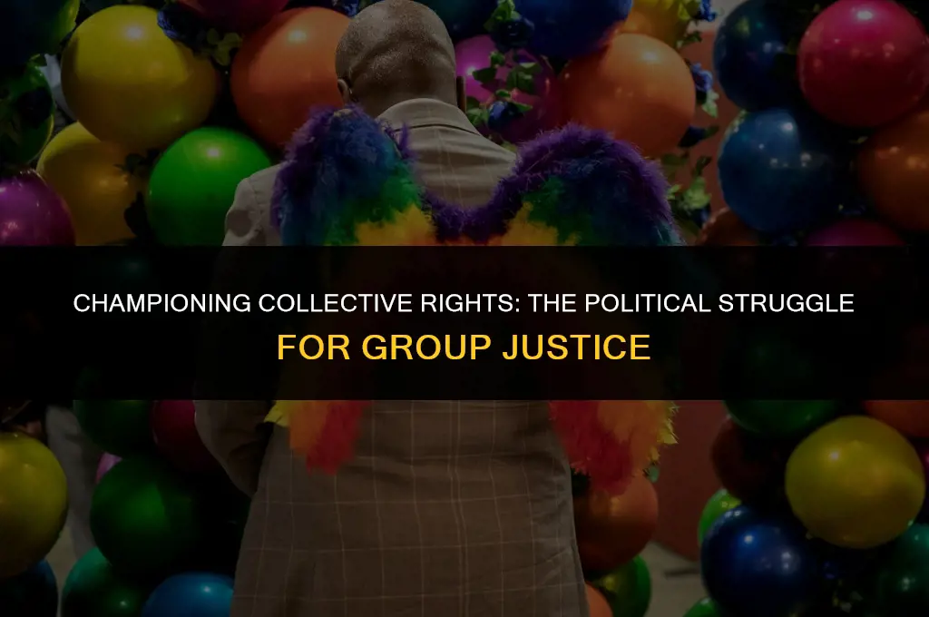 is fighting for the rights of a group politica
