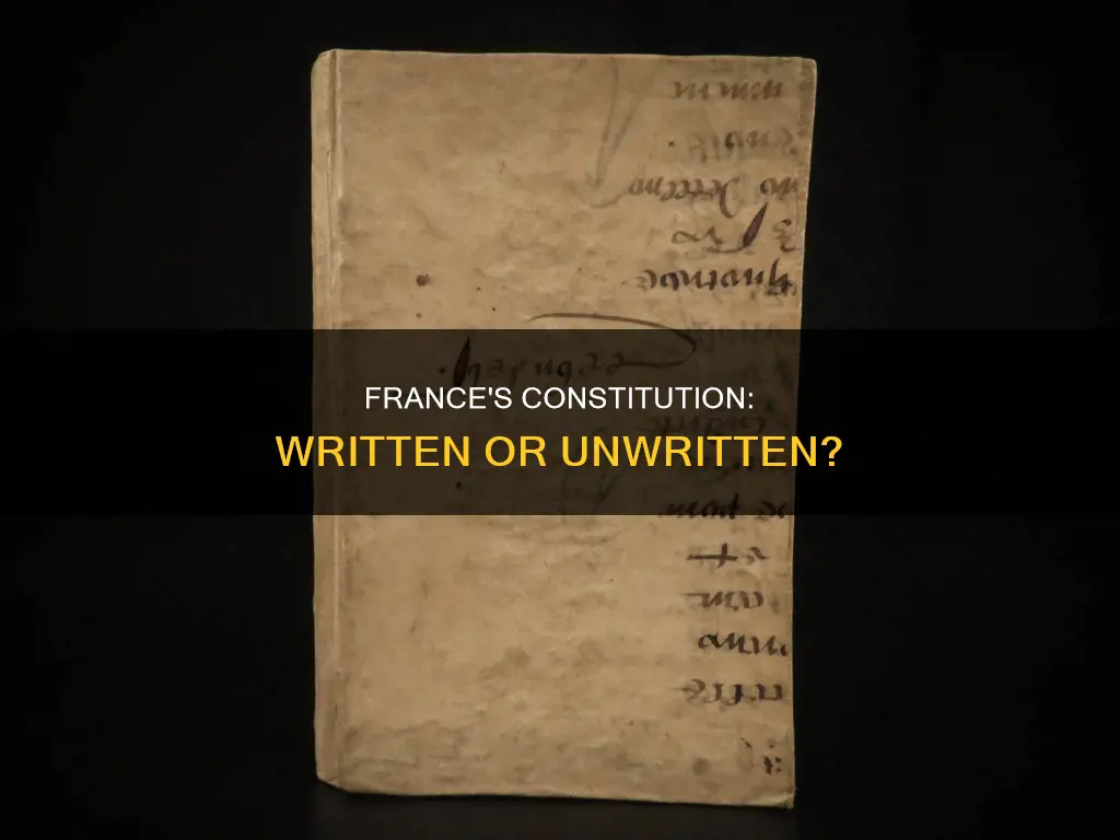 is france constitution written or unwritten