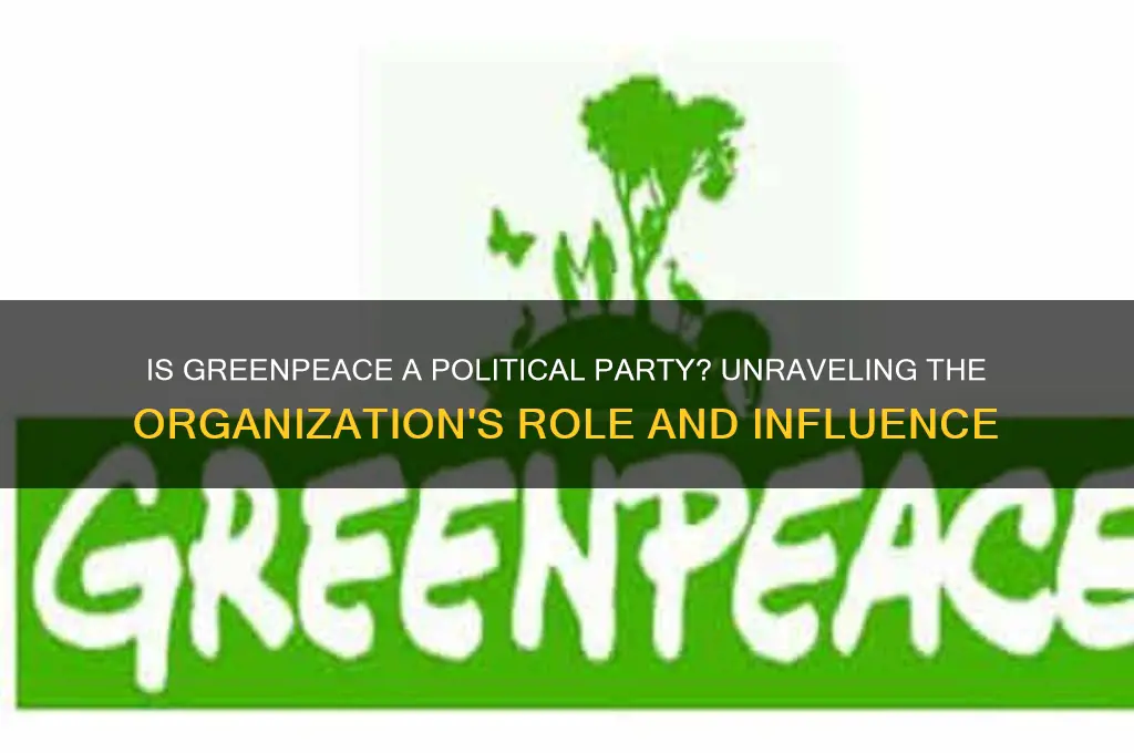 is greenpeace a political party