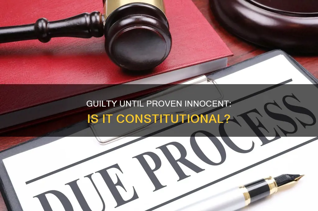 is guilty until proven innocent in the constitution