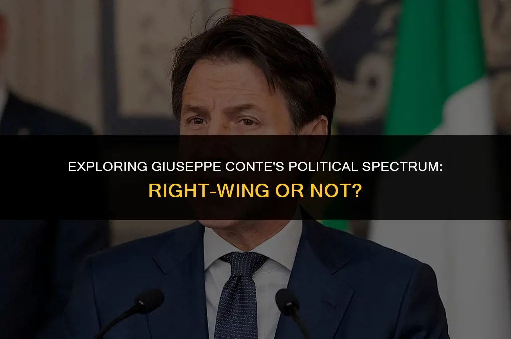 is guiseppe conte political right wing