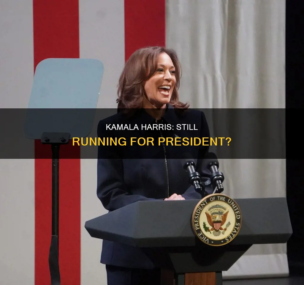 is harris still running for president