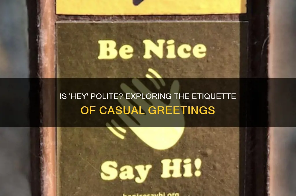 is hey a polite word