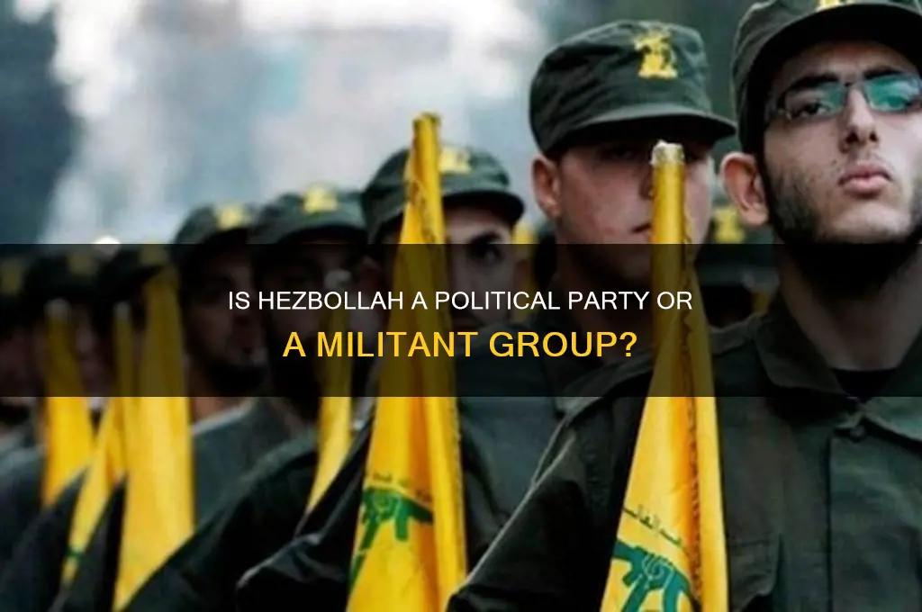 is hezbollah a political party