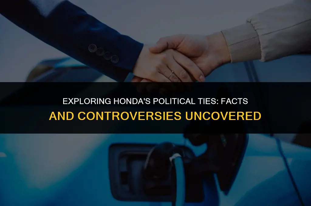 is honda politically affiliated
