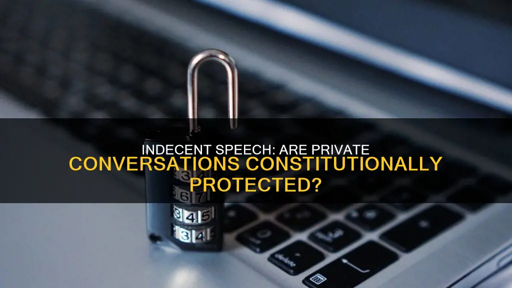 is indecent private speech protected under the constitution