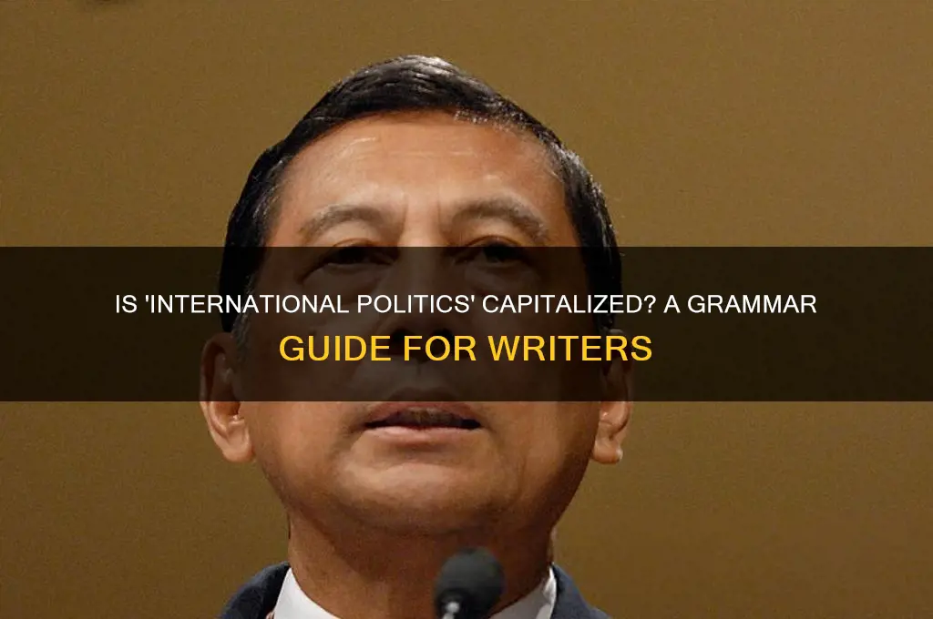 is international politics capitalized