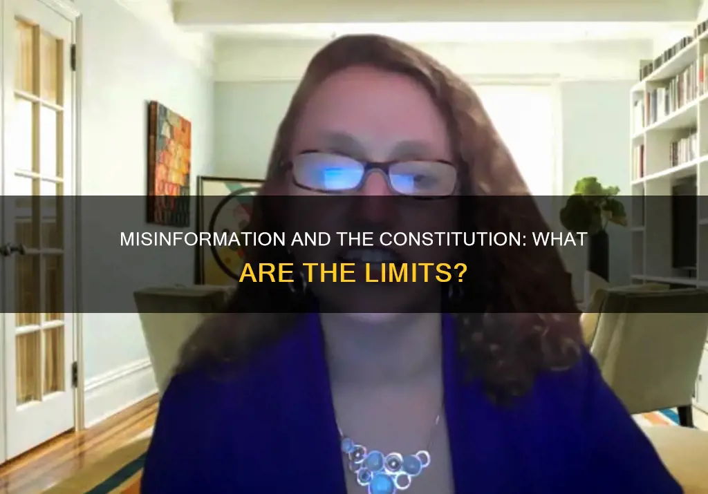 is it a againest the constitution to misinform the pubic