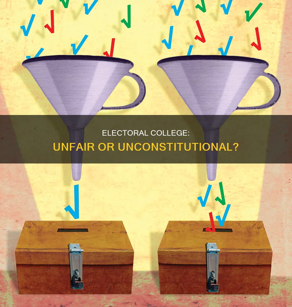is it constitutional for electoral votes to unfairly represent voters