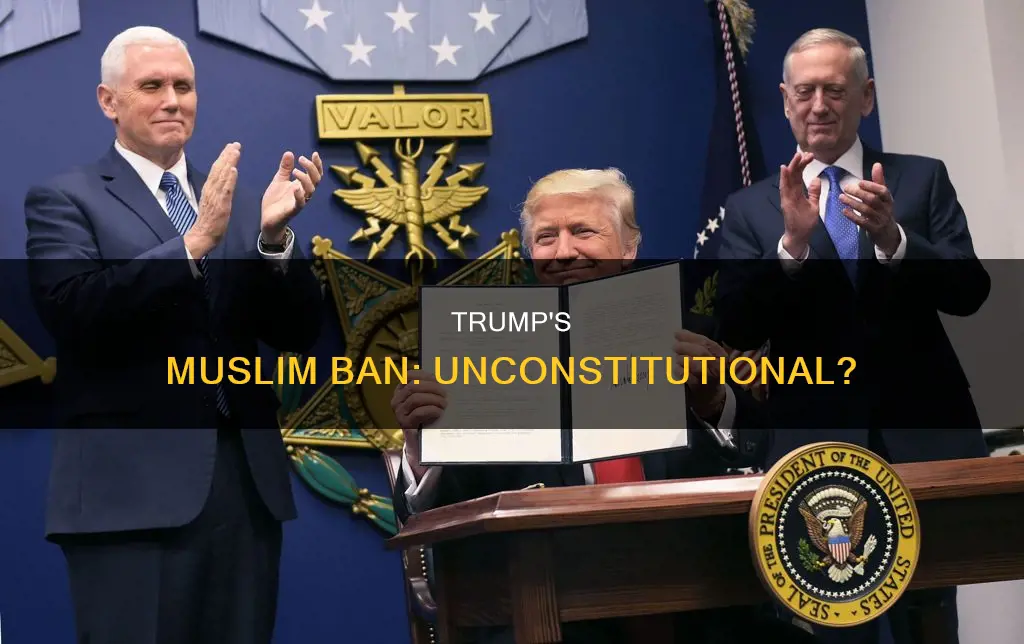 is it constitutional for trump to run a ban