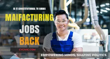 Manufacturing Jobs: Constitutional Right or Wrong?