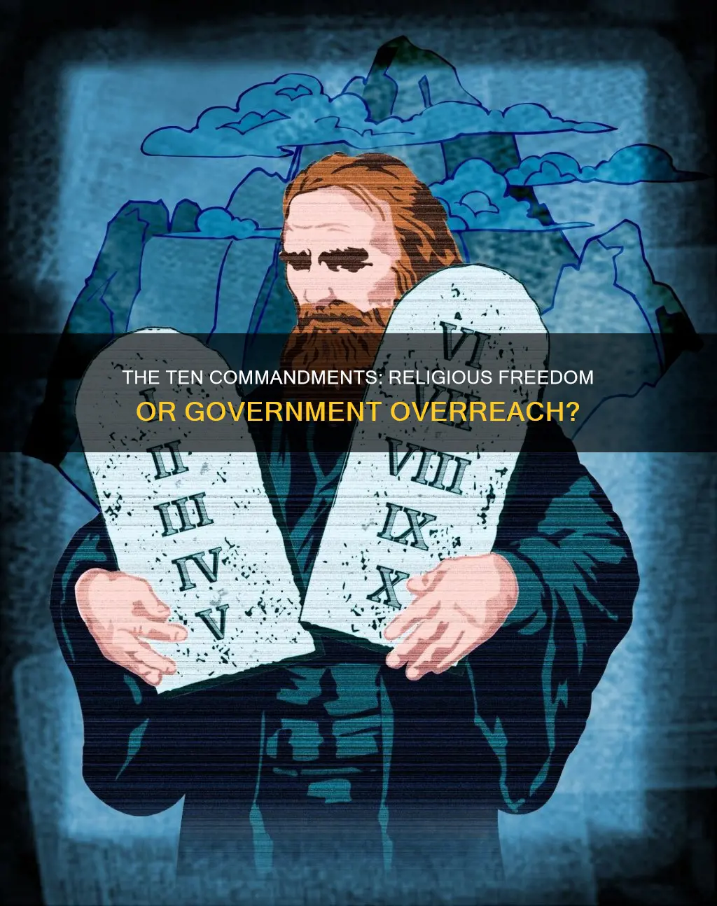 is it constitutional to display the ten commandments