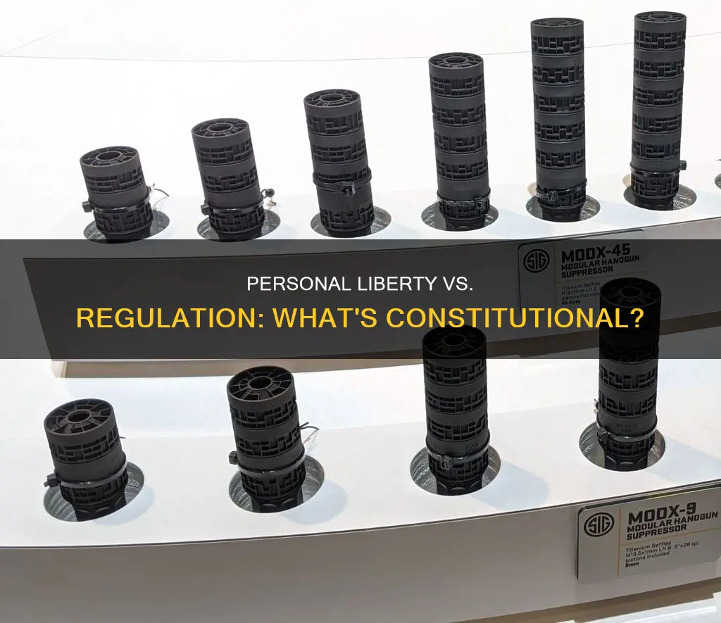 is it constitutional to regulate things for personal use