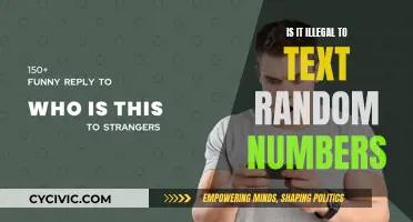 Texting Random Numbers: Is It a Crime or Just Annoying?