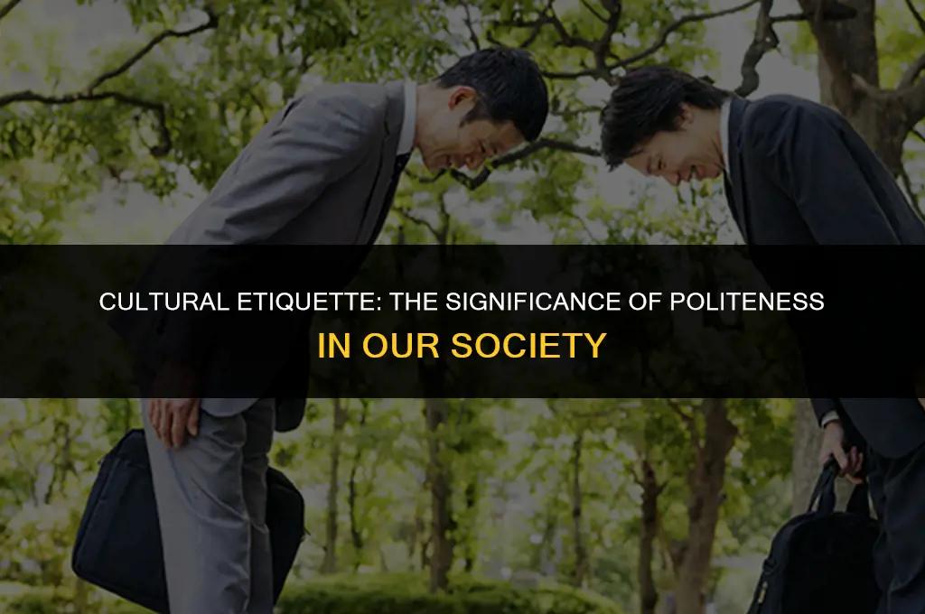 is it important to be polite in your country