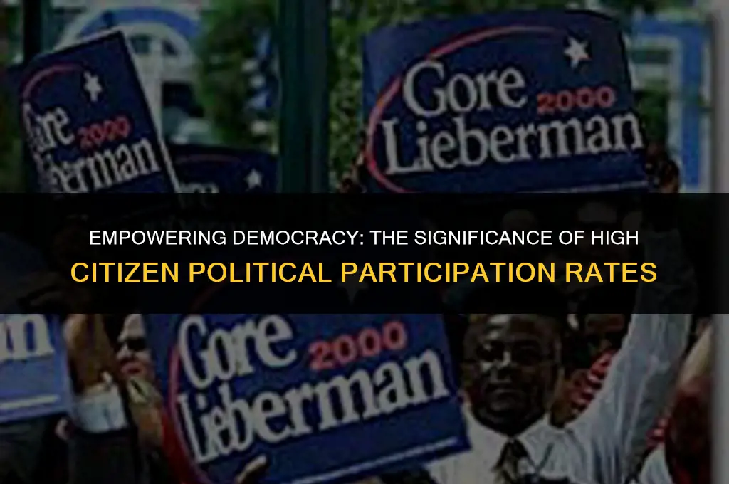 is it important to have high citizen political participation rates