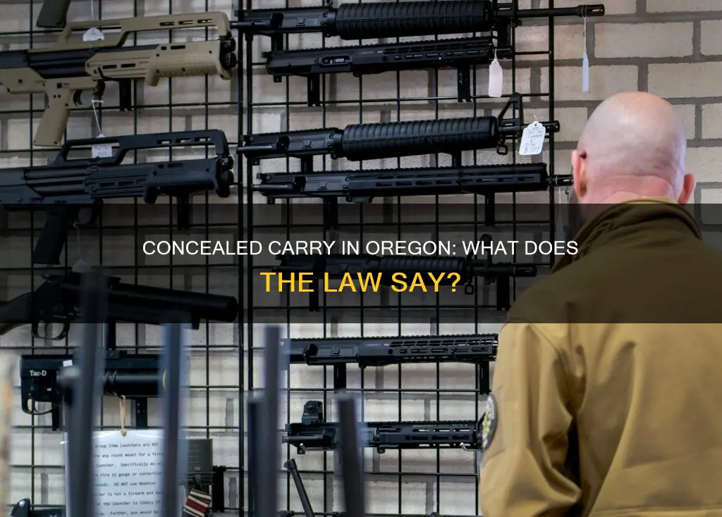 is it legal constitutional to conceal a firearm in oregon
