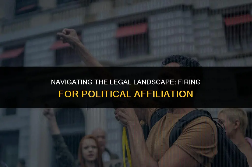 is it legal to fire someone for political affiliation