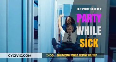 Should You Host a Party When Sick? Etiquette and Health Considerations