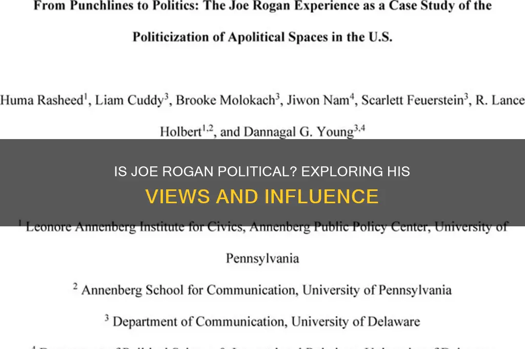 is joe rogan political