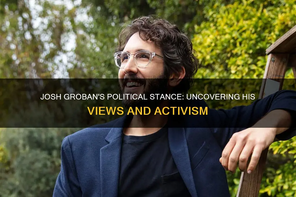 is josh groban political