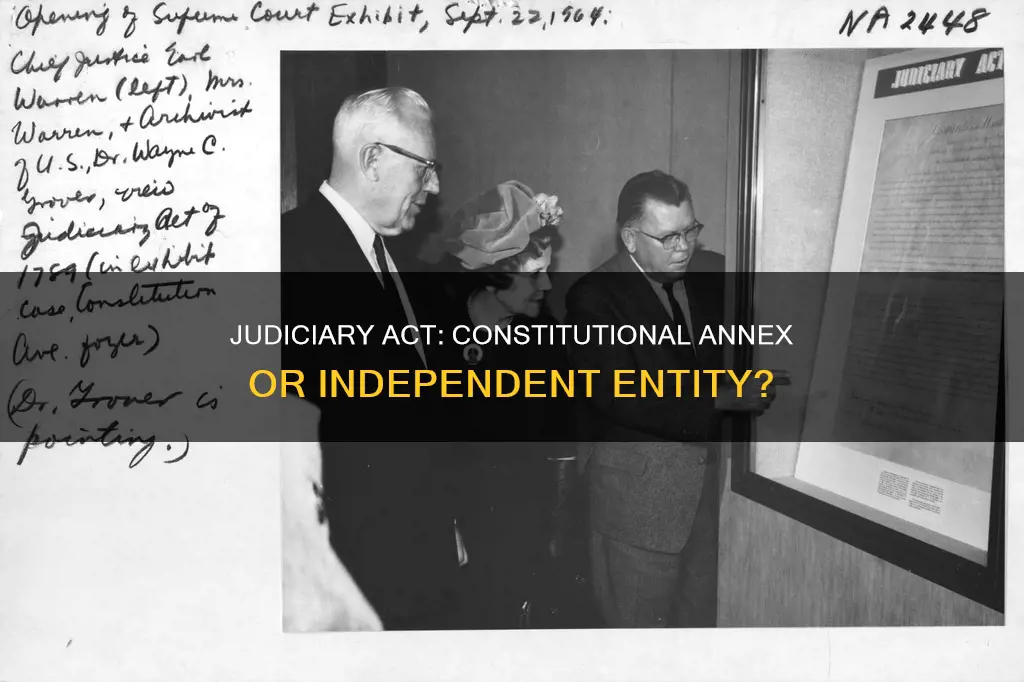 is judiciary act a part of constitution