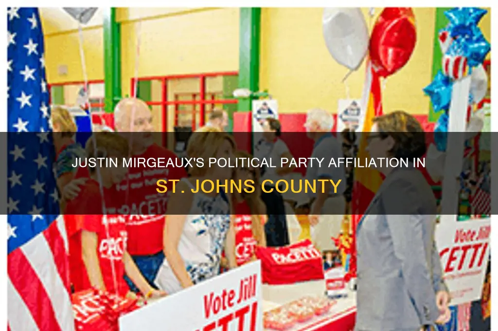 is justin mirgeaux st johns county political party