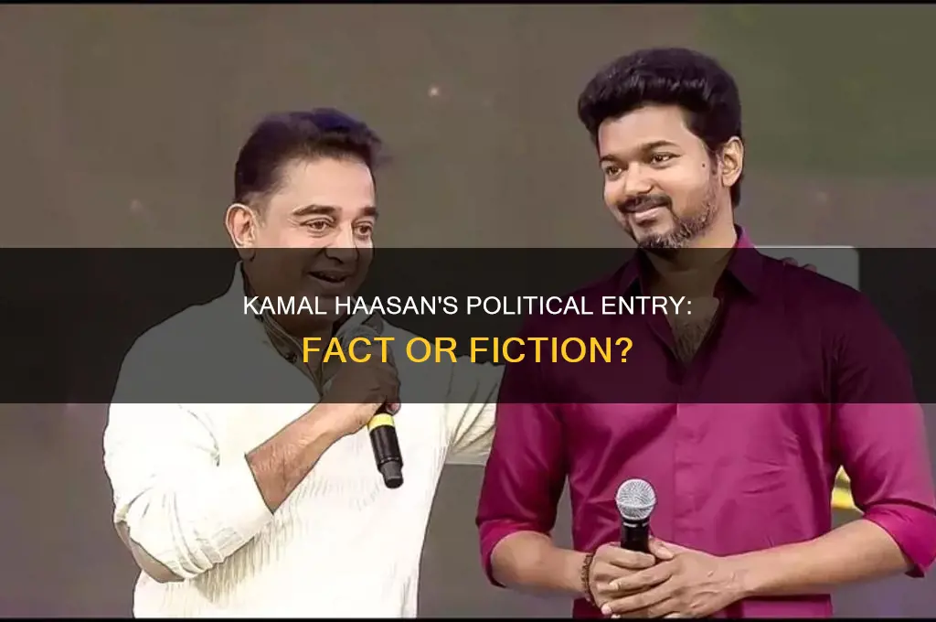 is kamal hassan entering politics