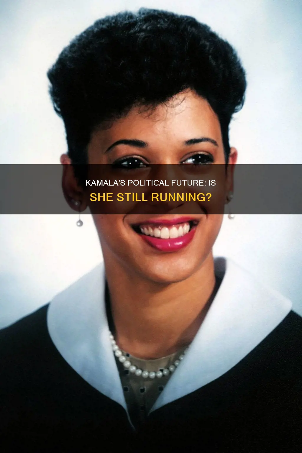 is kamala still running