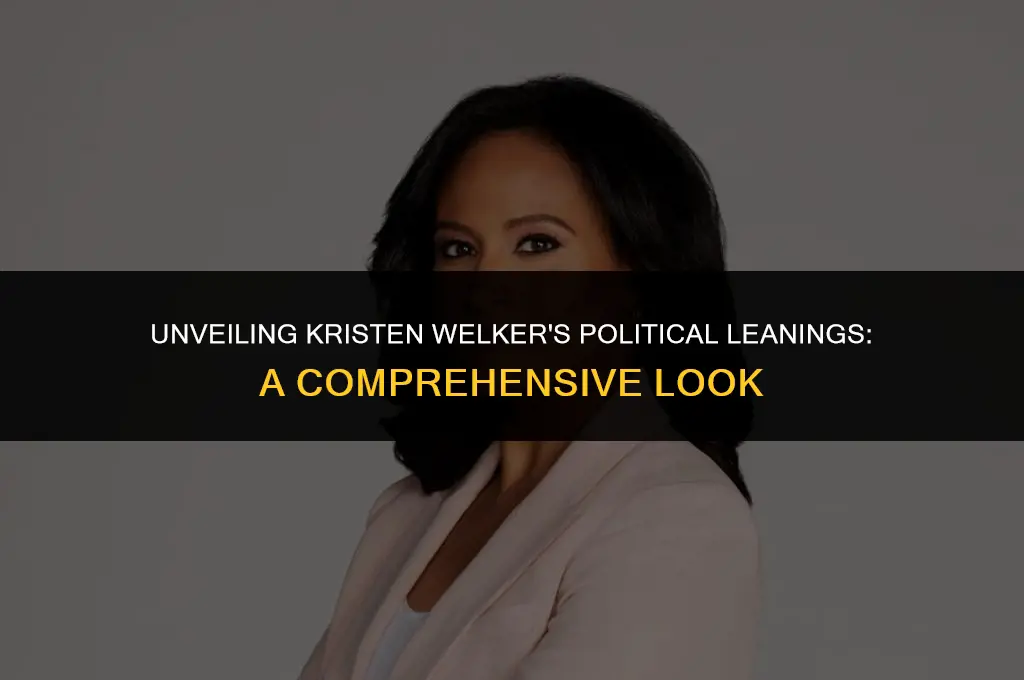 is kristen welker political affiliation