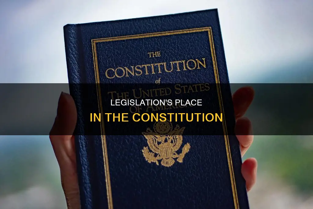 is legislation part of constitution