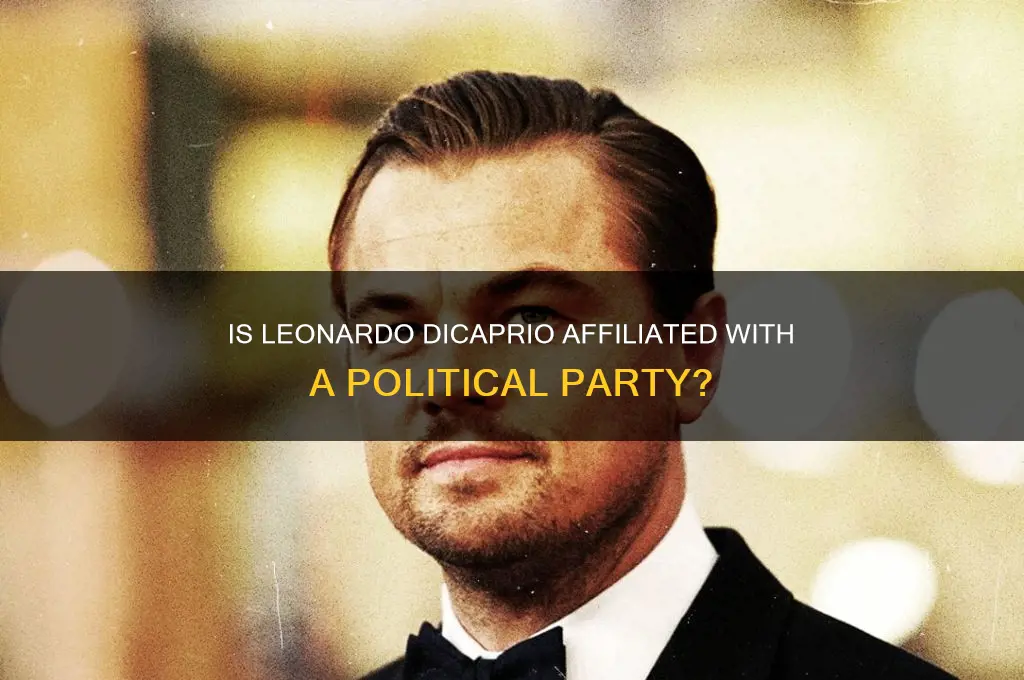 is leonardo dicaprio political party