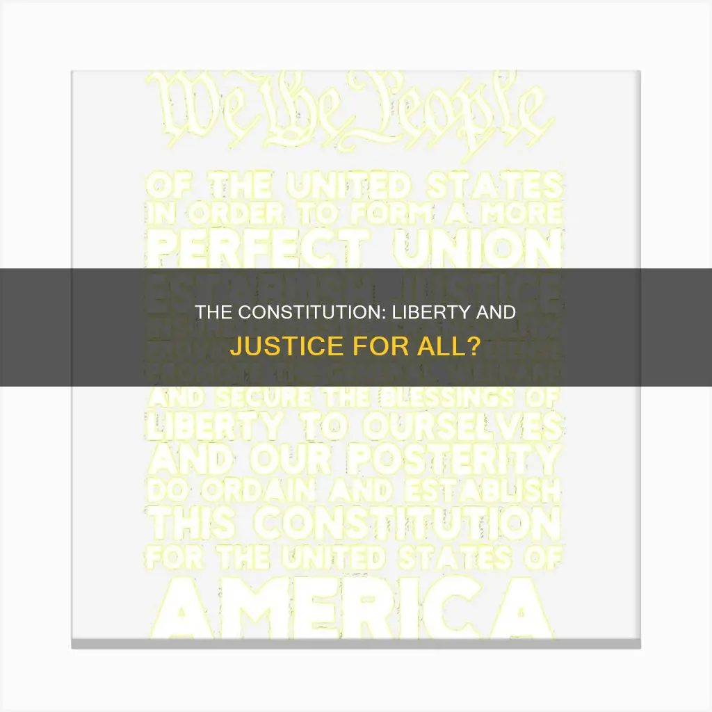 is liberty and justice for all in the constitution