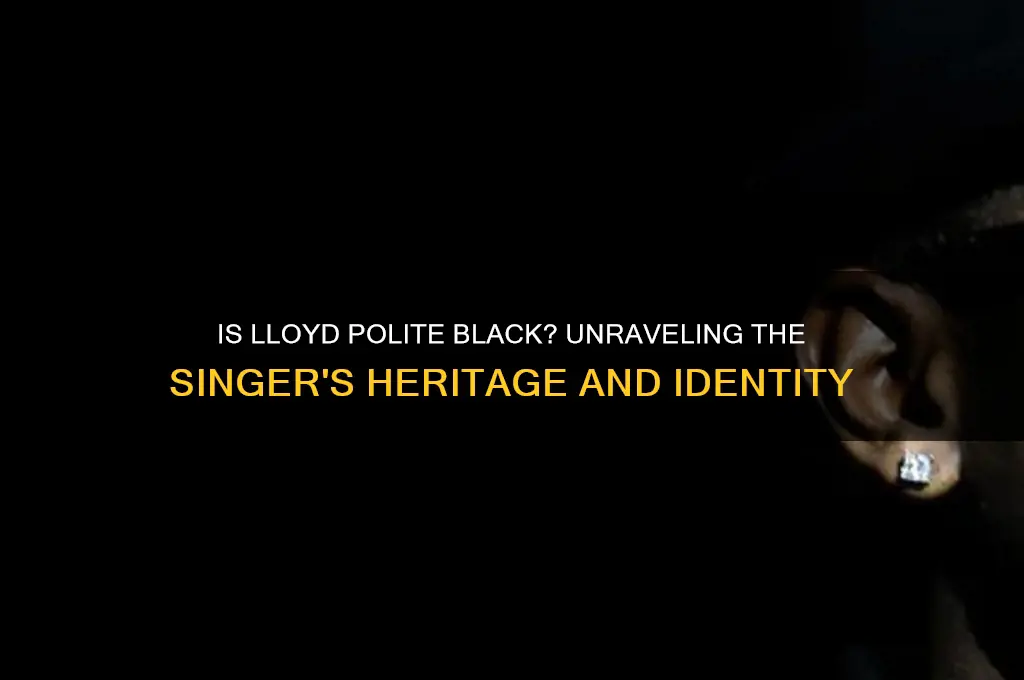 is lloyd polite black