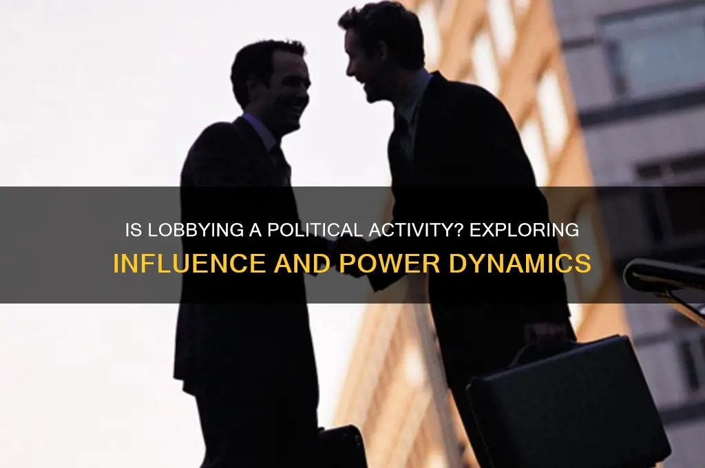 is lobbying a political activity